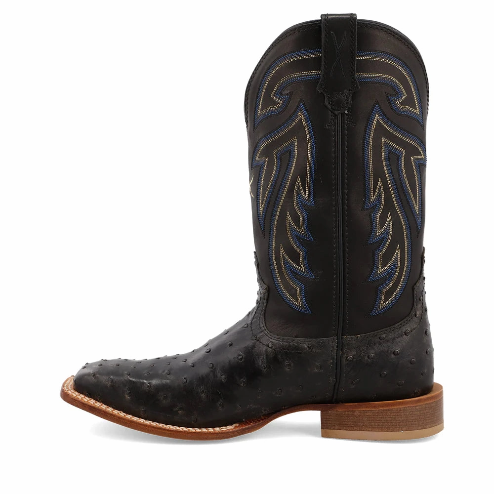 Linktree Strike Boots Mens Twisted X Ostrich Boots- Black