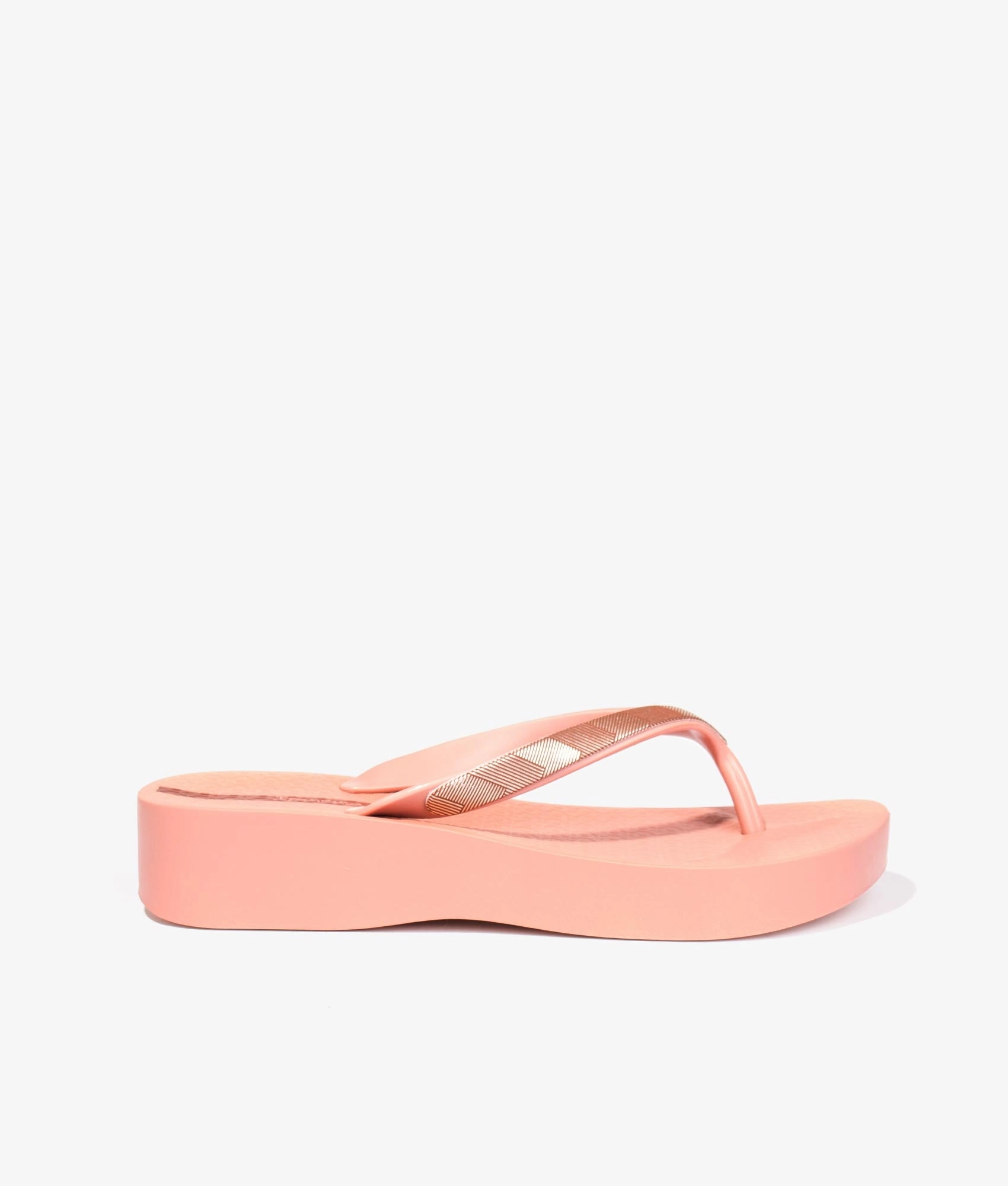 Mesh wedge tex flip flops in blush Custom Flip Flops No Minimum