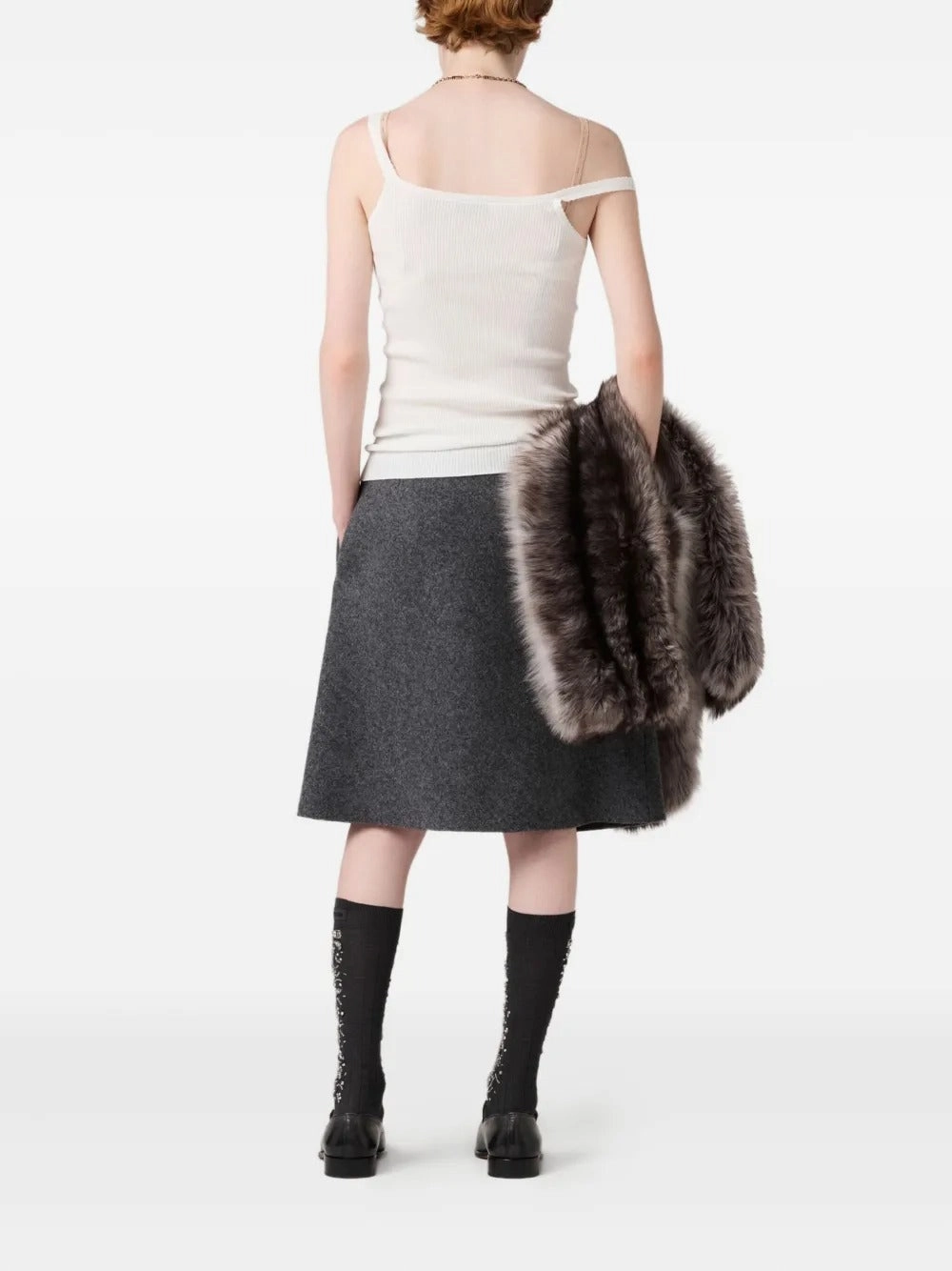 Italian Knitwear Wholesale MIU MIU - Women Cotton Knit Tank Top