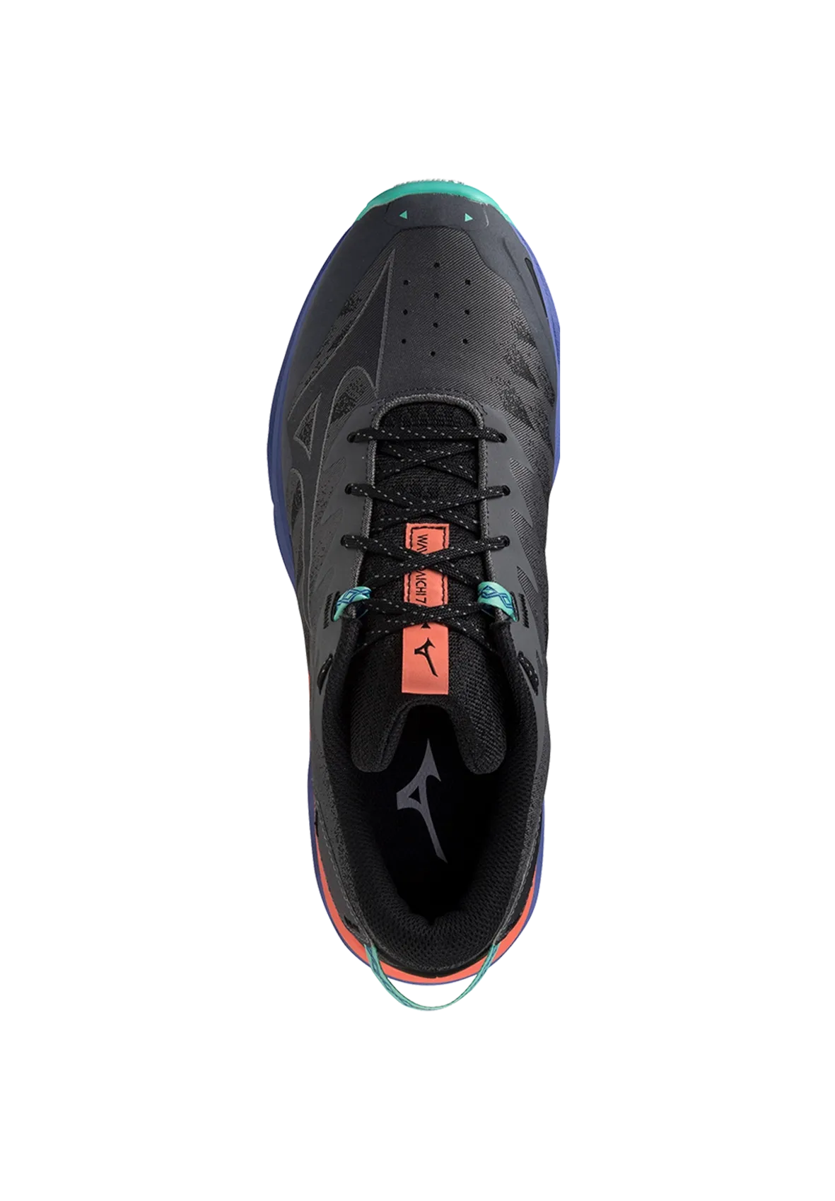 Mizuno Wave Daichi 7 Mens - Iron Gate/Ebony/Living Coral Best Mid Trail Running Shoes