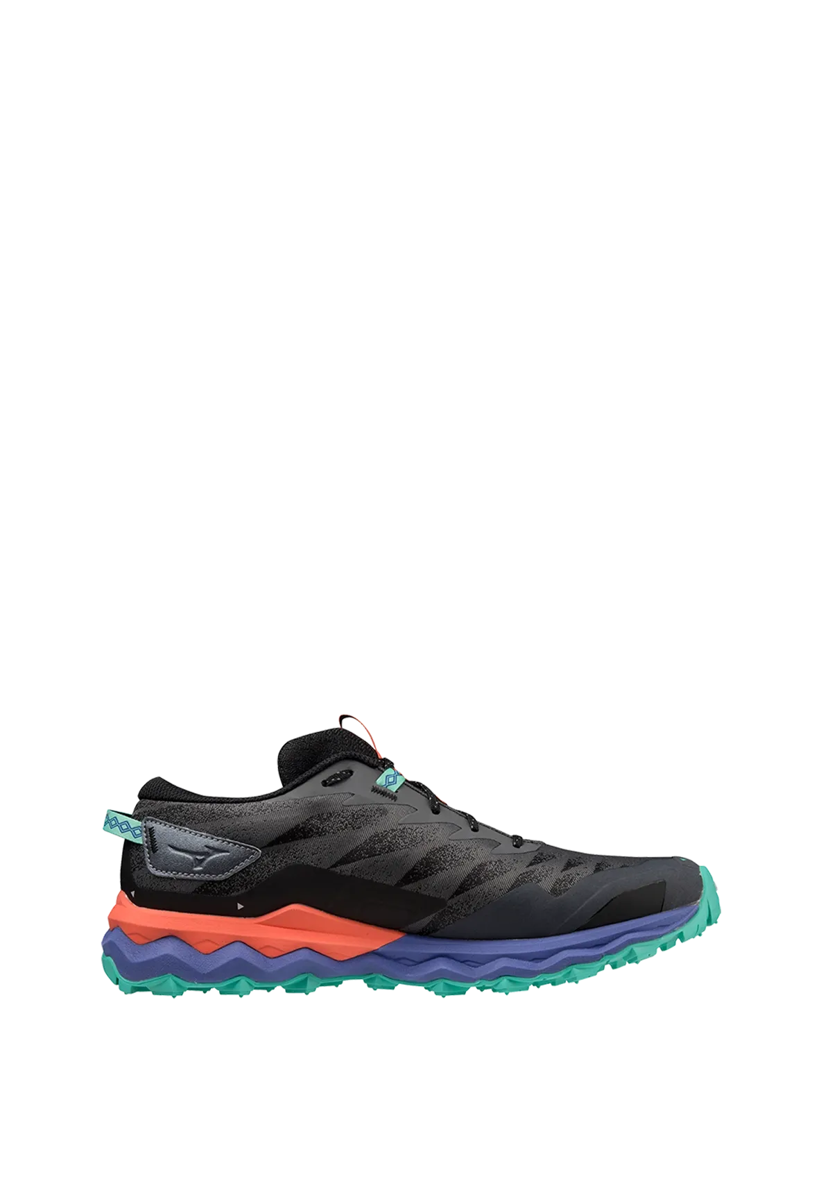 Best Trail Shoes For Technical Terrain Mizuno Wave Daichi 7 Mens - Iron Gate/Ebony/Living Coral