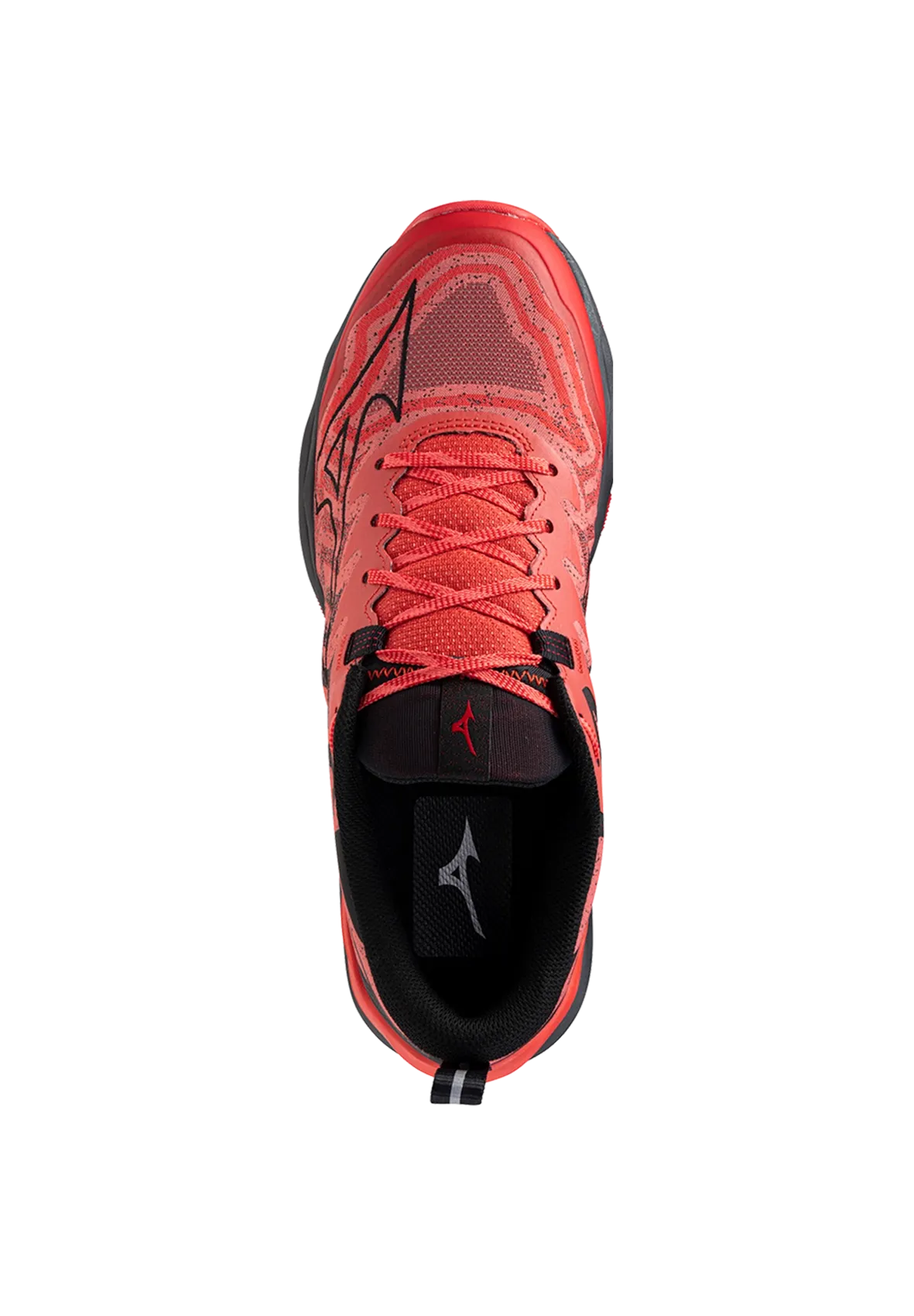 Trail Running Shoes Wide Toe Box Narrow Heel Mizuno Wave Daichi 8 Mens - Cayenne/Black/High Risk Red