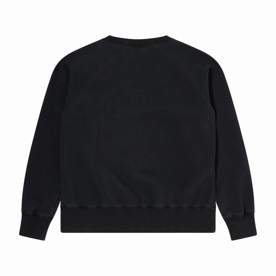 Raglan Sleeve Crew - made in japan / edwin / black Sequin Sweatshirts