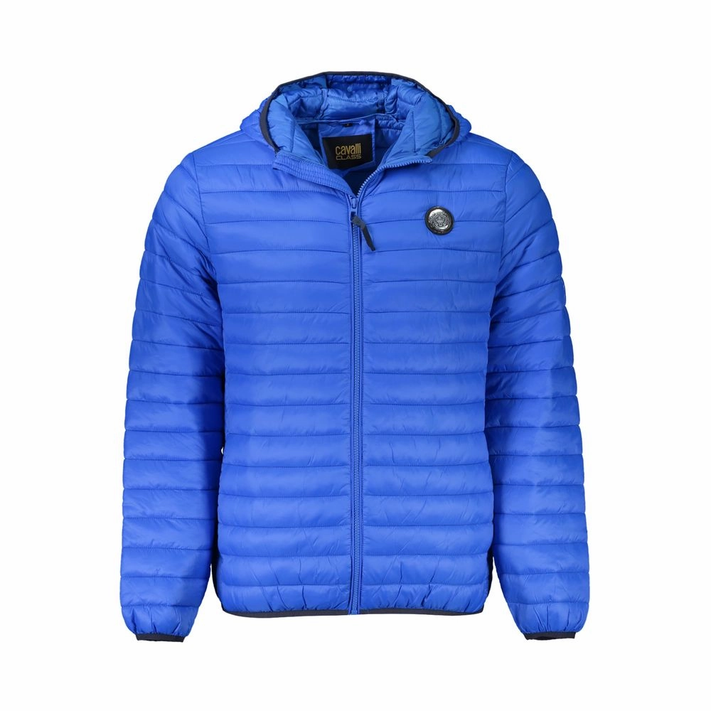 Cropped Define Jackets Blue Polyamide Men Jacket
