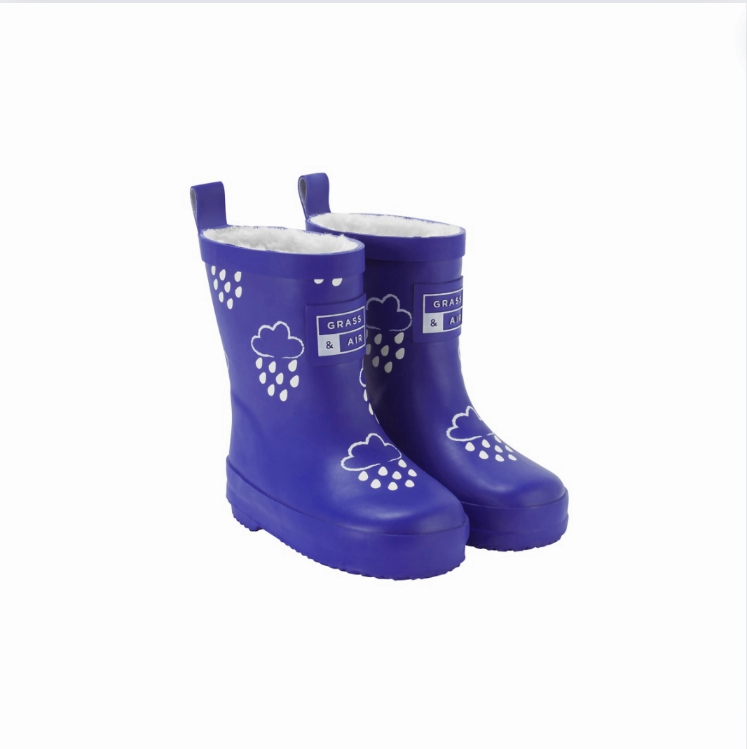 Surgeons Boots Grass & Air Wellies | Teddy Colour Changing | Ink Blue