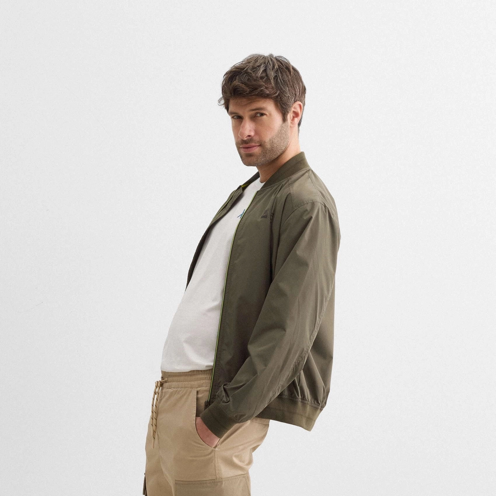 MUNICH | JACKETS | MEN | WILLOW LIFESTYLE BOMBER C/KHAKI Used Bike Jackets