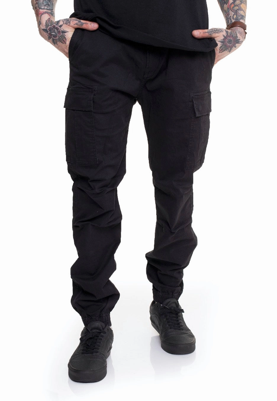 Cargo Pants Material Vintage Industries - Vince Jogger Steel - Pants