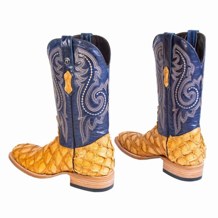 Most Comfortable Steel Toe Boots For Standing All Day Men's Genuine Monster Fish Square Toe Boots Buttercup