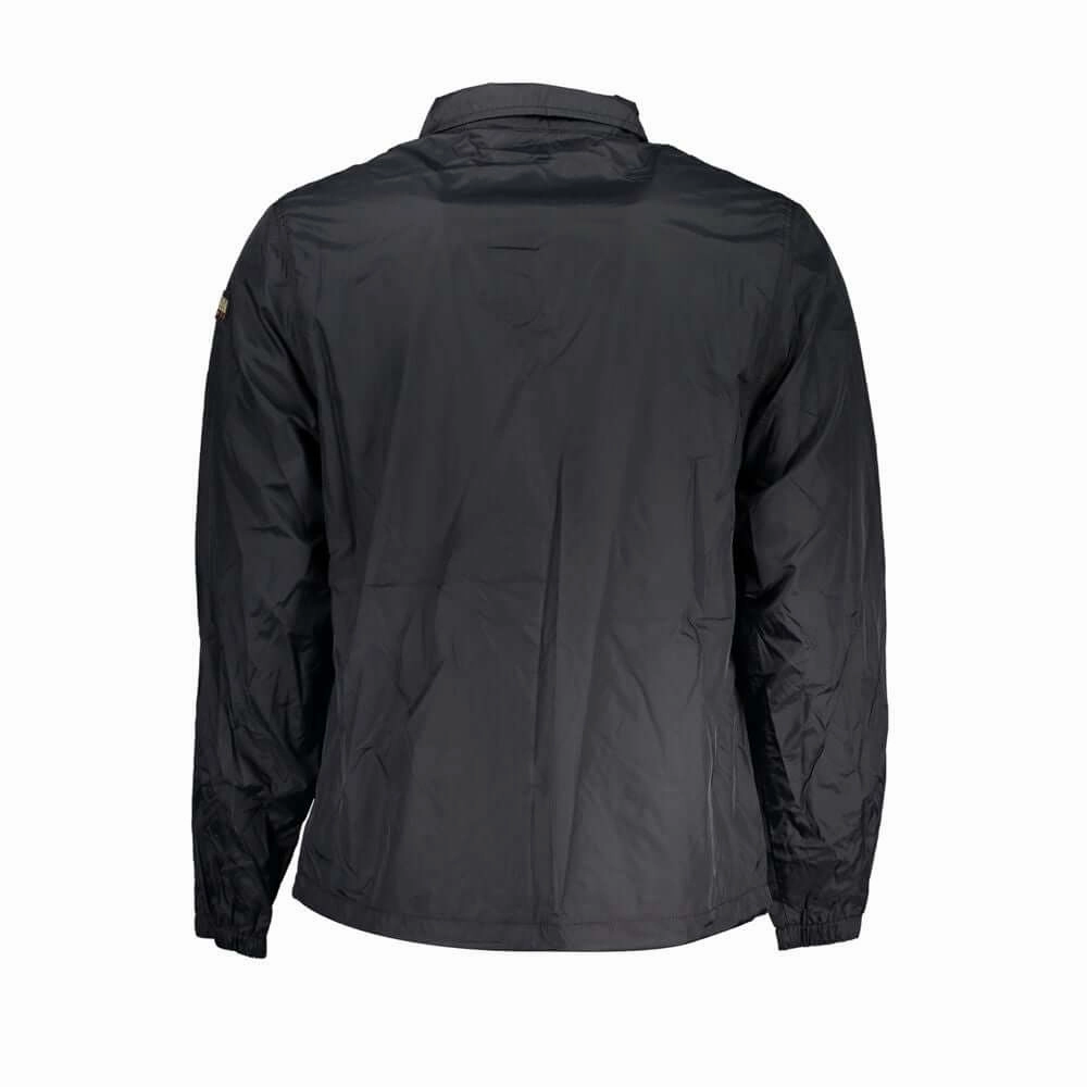 Napapijri Black Polyester Men Jacket Pro Rodeo Jackets