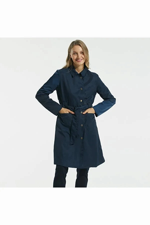 Nautica Women's Navy Blue Coats Winter Coats Burlington Coat Factory