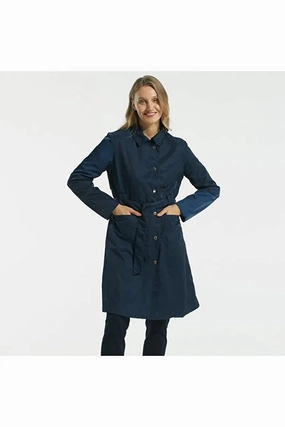 Nautica Women's Navy Blue Coats Coats Big And Tall