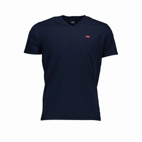 Levi's Blue Cotton Men T-Shirt Nine Line T Shirts