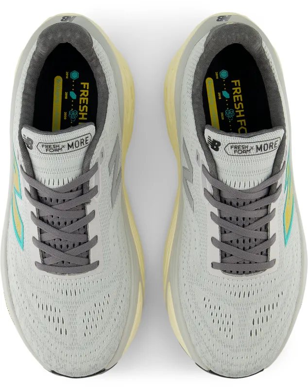 Running Shoes For Trails New Balance Fresh Foam X More V5 Men's - Bighton Grey/Calcium/Cyber Jade