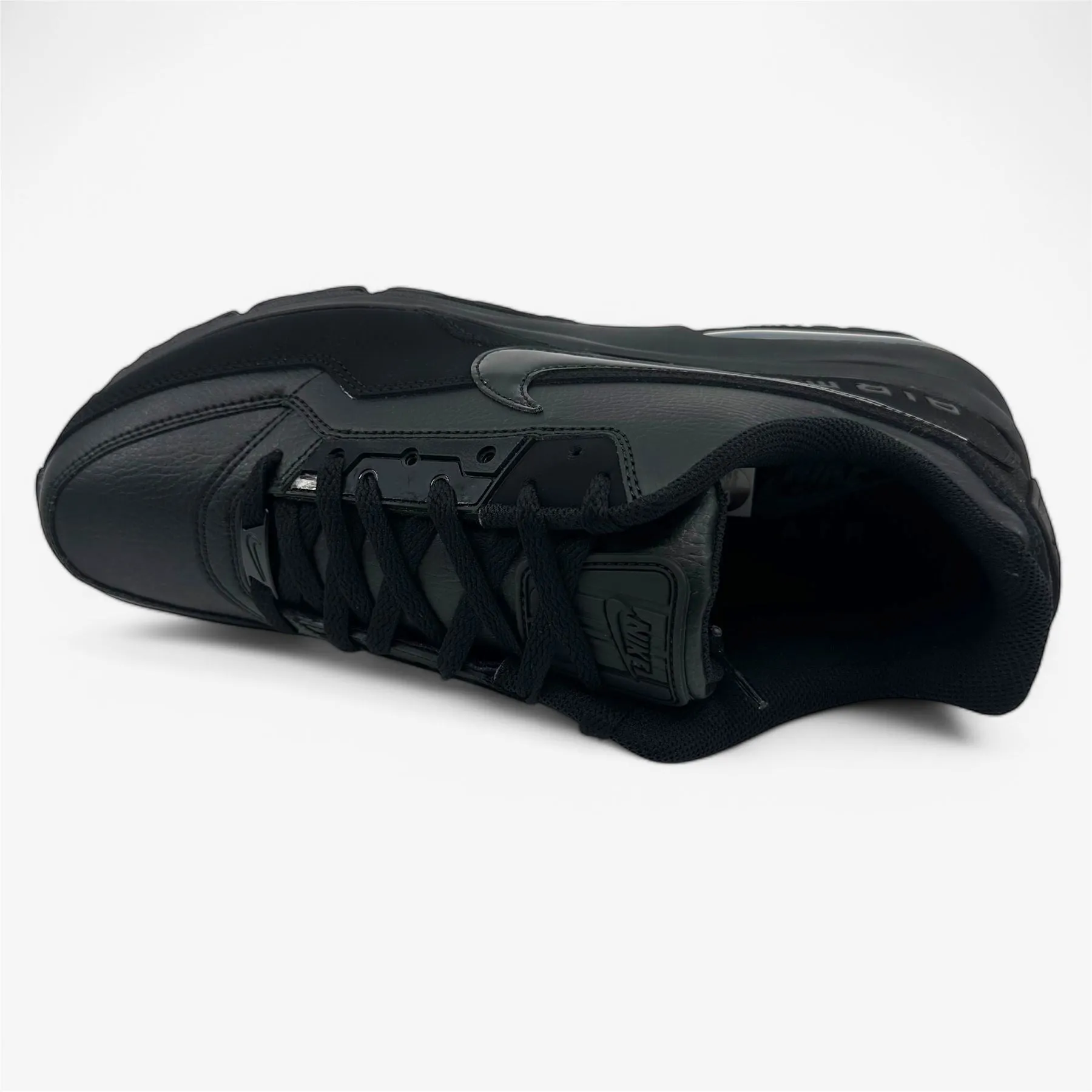 Laceless Running Shoes Nike Air Max LTD 3 Triple Black Mens Size 13 Athletic Sneaker