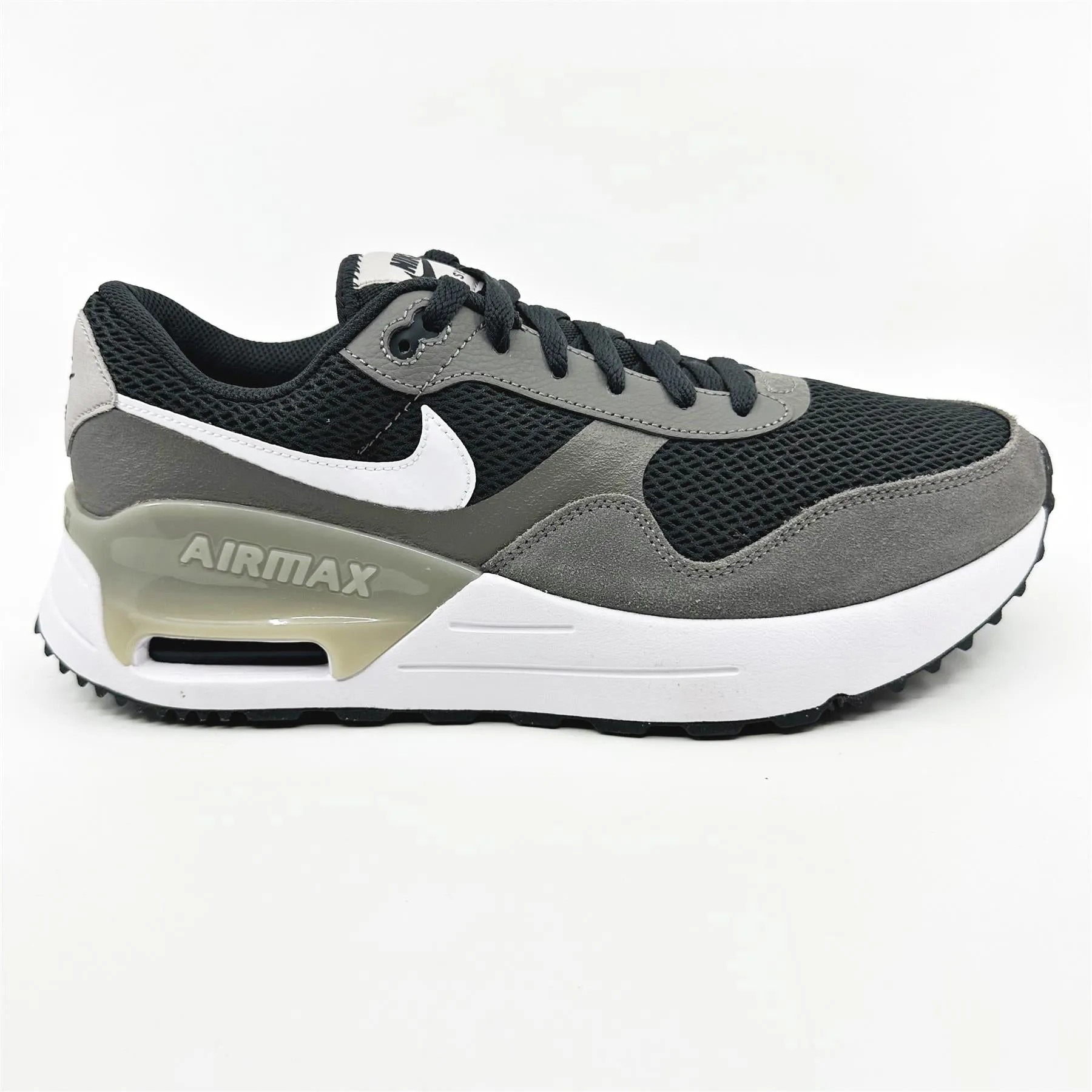 Nike Air Max System Dark Smoke Grey White Mens Athletic Sneaker Best Rated Trail Running Shoes