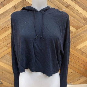 Mu Sweatshirts Nike - Women's Cropped Dri-Fit Hoodie: Black-women-MD