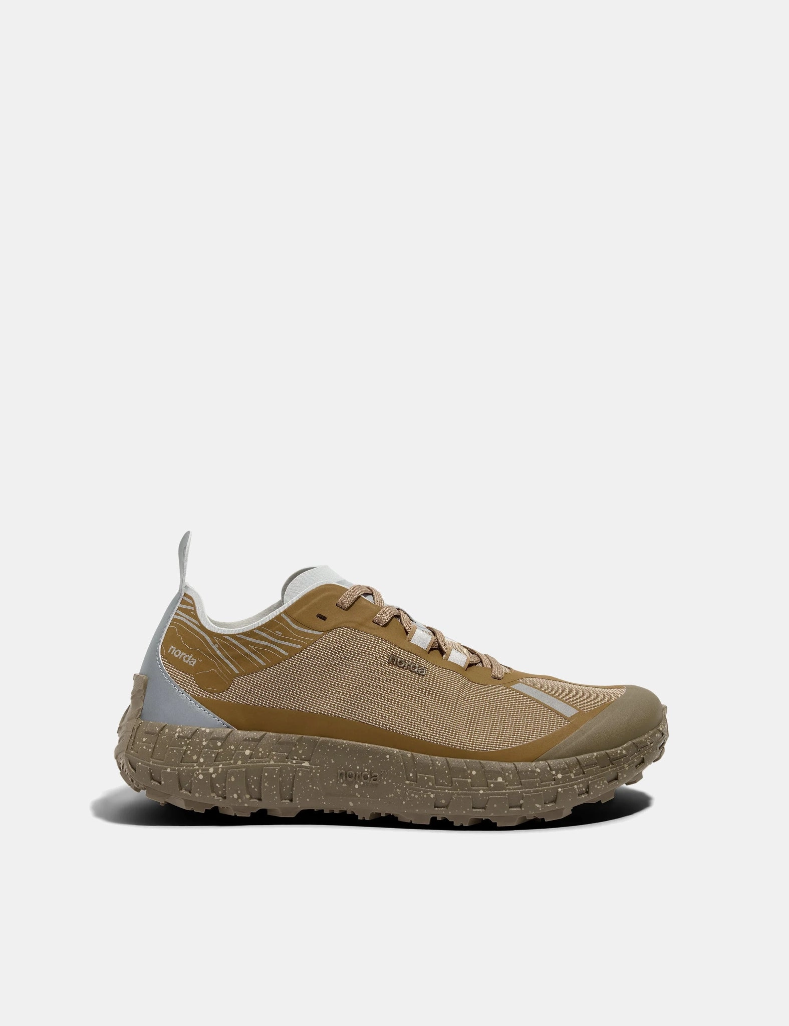 Wide Trail Shoe Norda 001 Trail Running Shoes - Loam