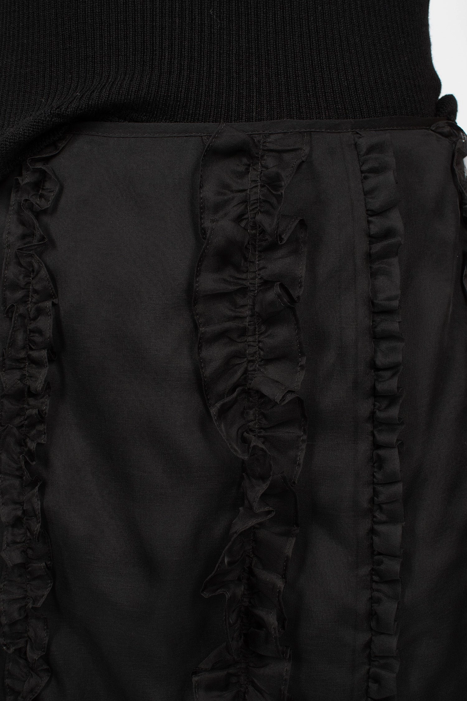 Ocean Organza Skirt Black
