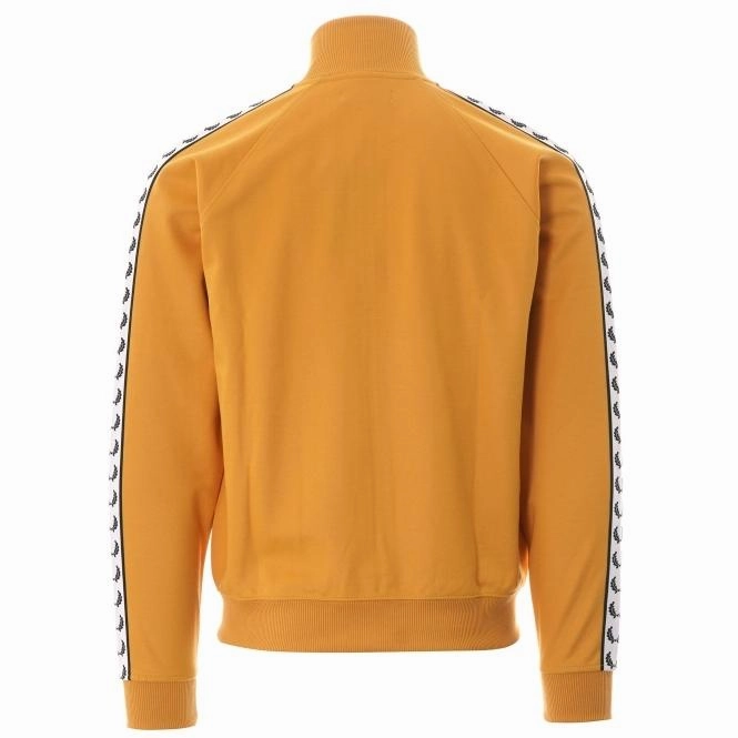 Fred Perry Authentic Taped Track Jacket Gold Civil War Sweatshirts
