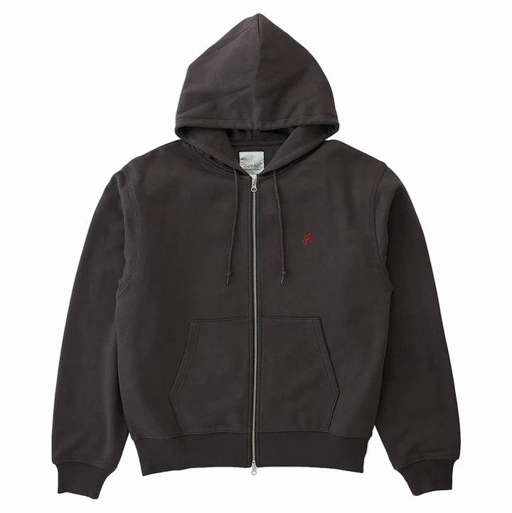 One Point Zip Hooded Sweatshirt / GRAMICCI / DEEP BROWN Wild Sweatshirts