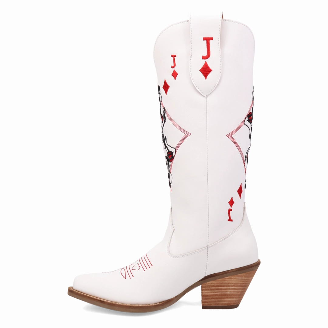 Jcp Boots Online Exclusive | Dingo | Jack of Diamonds Leather Boot in White **PREORDER