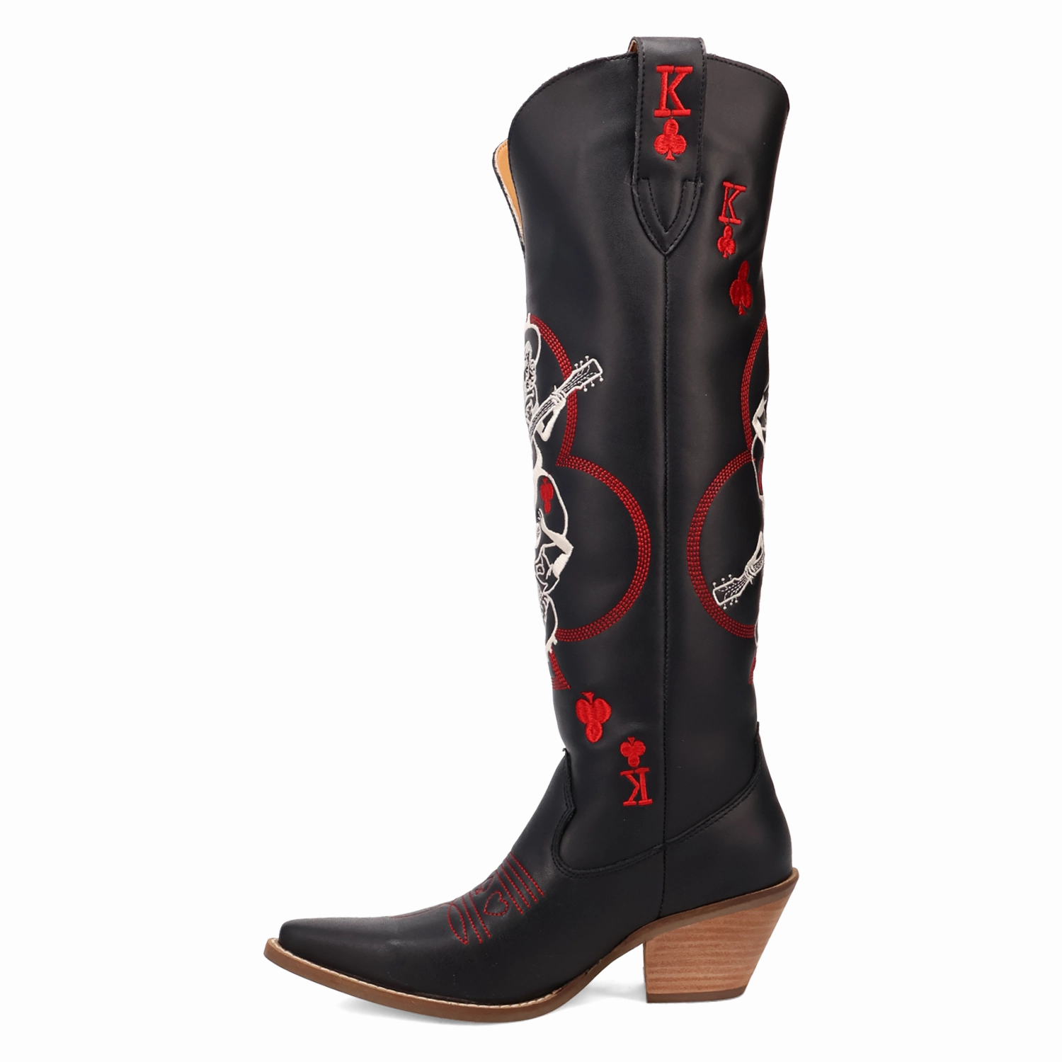 Online Exclusive | Dingo | King Of Clubs Leather Boot in Black *** PREORDER Knee Boots No Heel