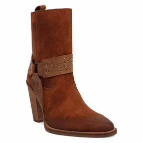Best Pull On Work Boots Online Exclusive | Dingo | Songbird Suede Bootie in Brown** PREORDER