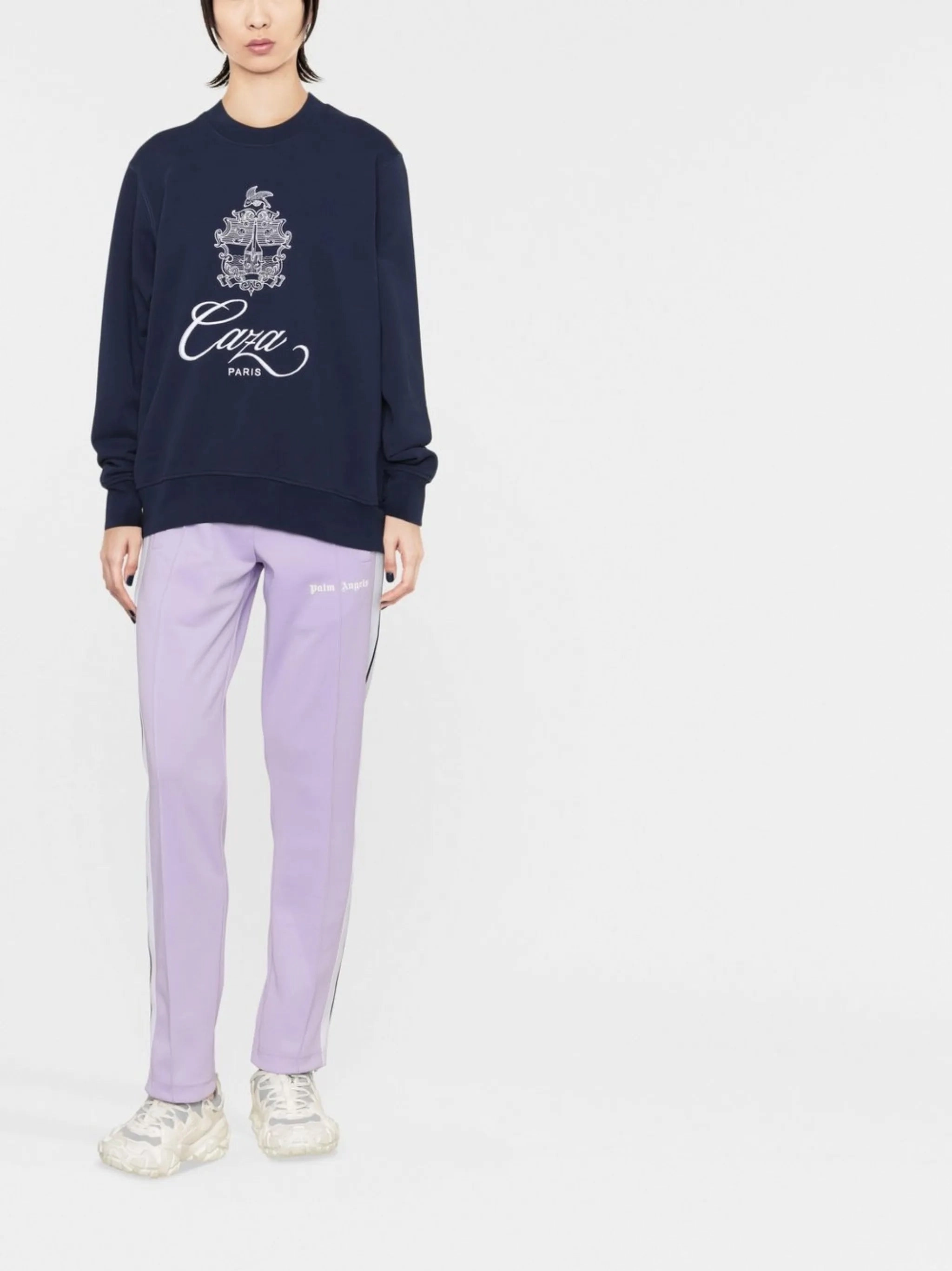 embroidered-logo organic cotton sweatshirt Altard State Sweatshirts