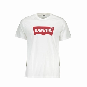 Delaware T Shirts Levi's White Cotton Men T-Shirt