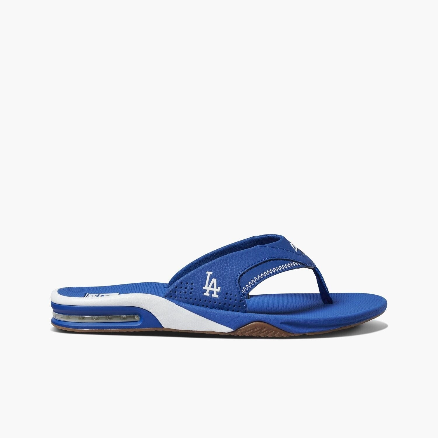 Reef Fanning X MLB Dodgers Flip Flop Sandal  Bottle Opener & Superior Arch Support, Blue Best Value Flip Flops