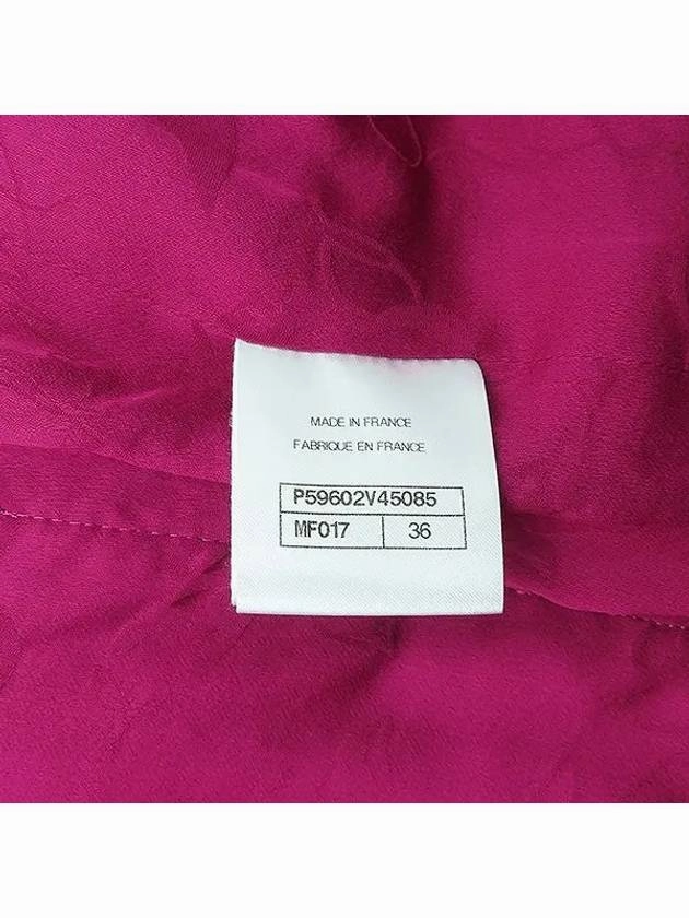 Designer Puffer Jackets Sale P59602 Green Pink Color Tweed Women s Jacket Size 36 Chanel