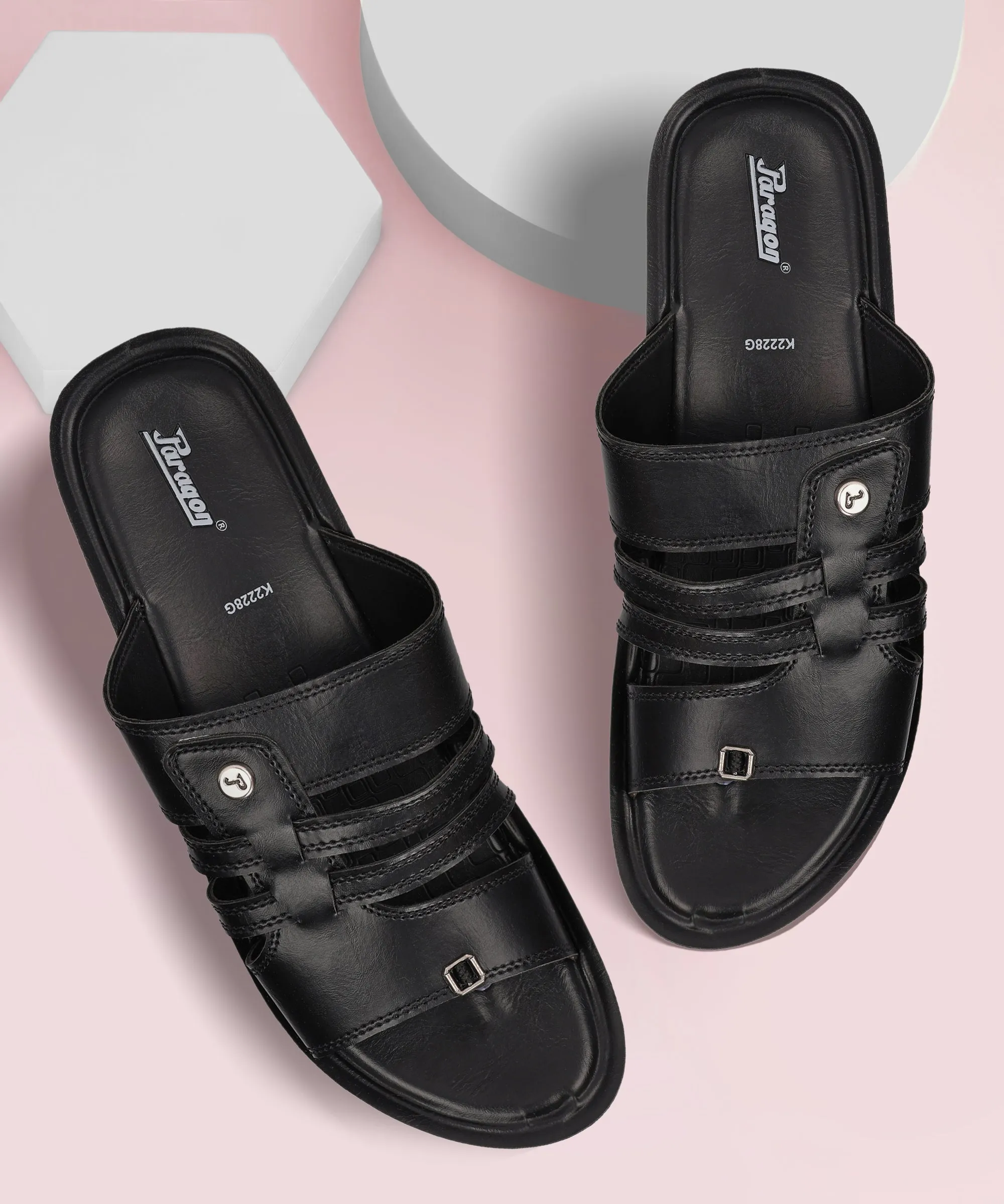 Paragon PUK2228G Men Stylish Sandals | Comfortable Sandals for Daily Outdoor Use | Casual Formal Sandals with Cushioned Soles Sandals Eileen Fisher