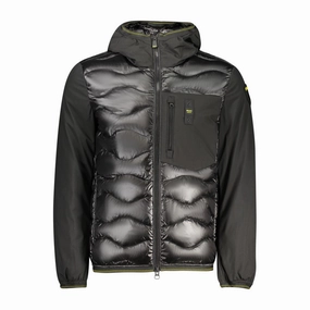Blauer Black Polyamide Jackets & Coat Jackets For 50 Degree Weather