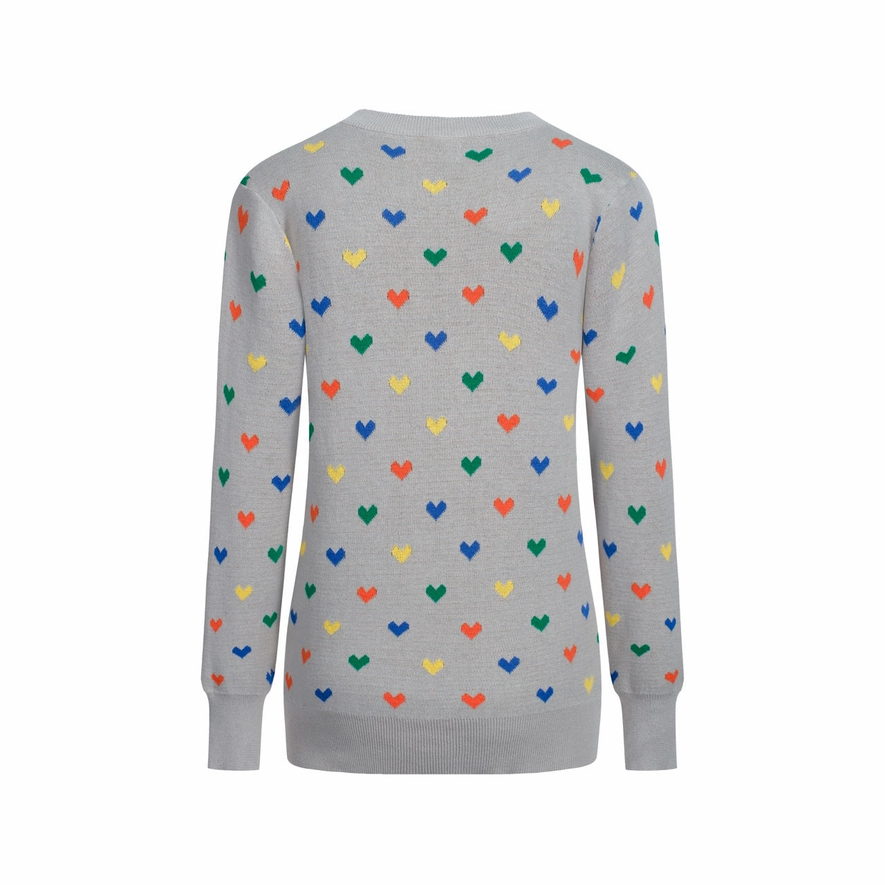 Women's grey heart-shaped vintage jacquard knitwear Knitwear Wraps