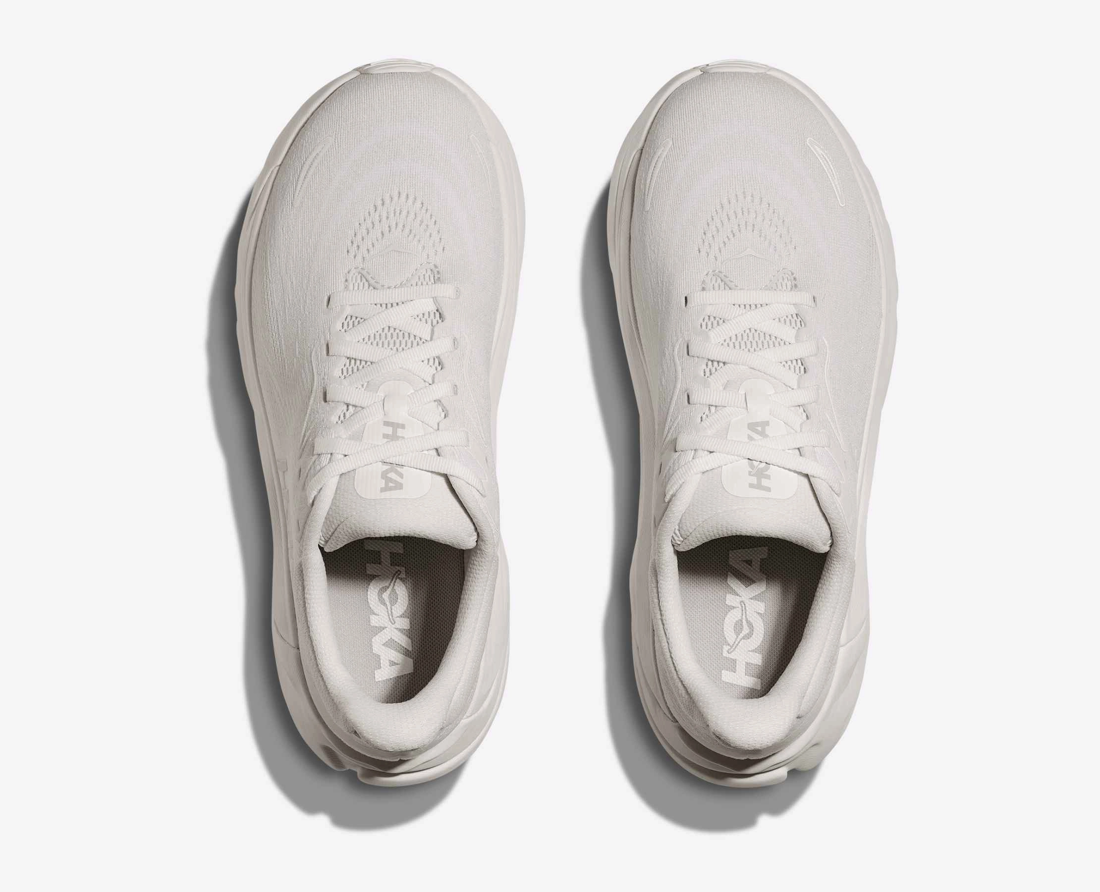 Women's HOKA Arahi 8 Running Shoe in White | White Running Shoes With Flat Feet