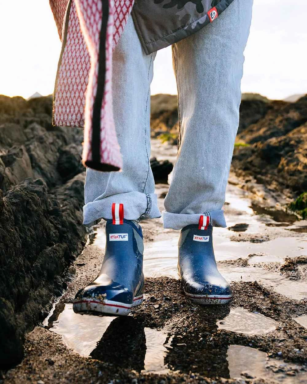 Xtratuf Mens 6" Ankle Deck Boots Cowboy Boots With Dresses