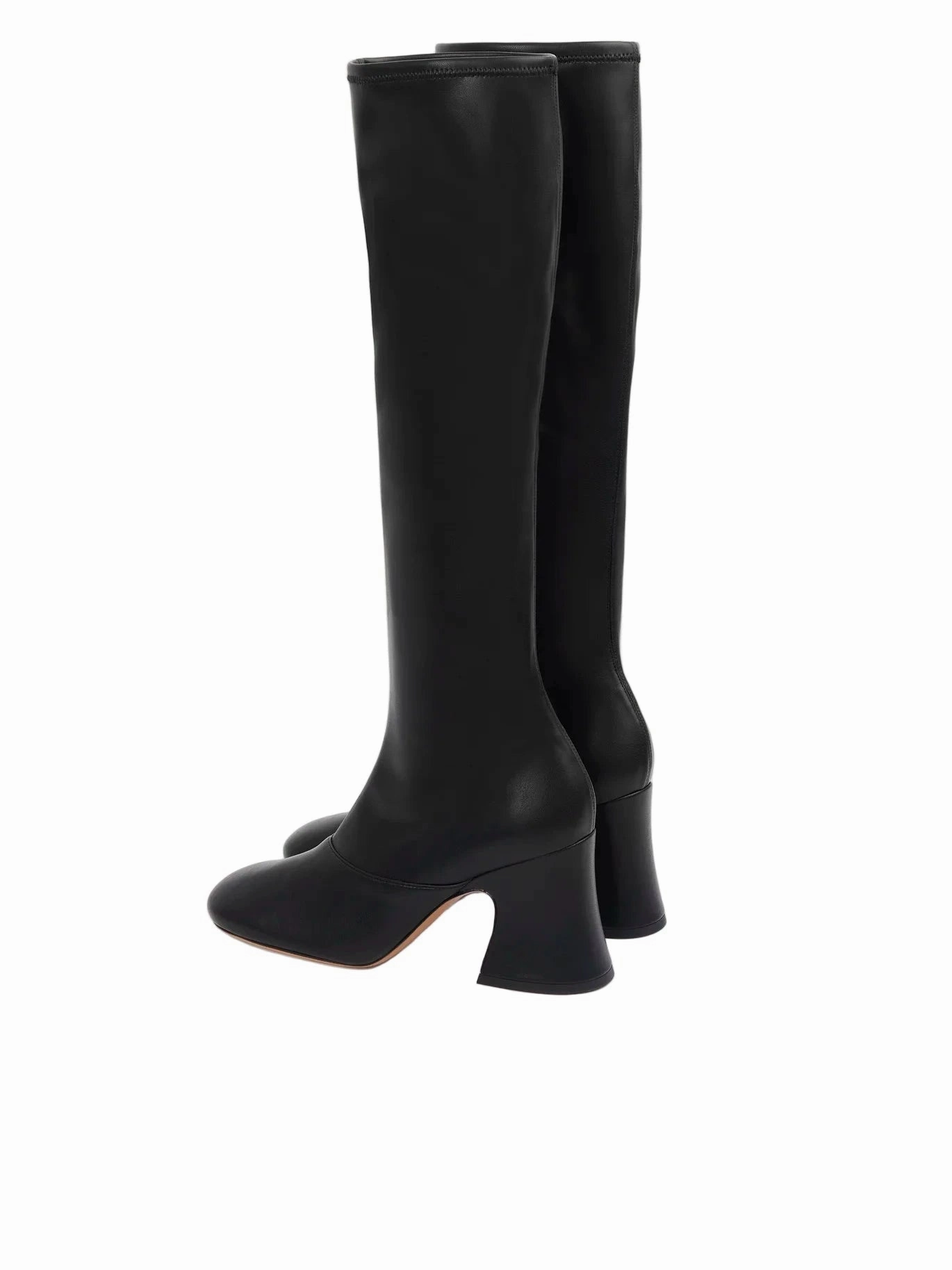 Janis Heeled Boots in Black Mini Boots