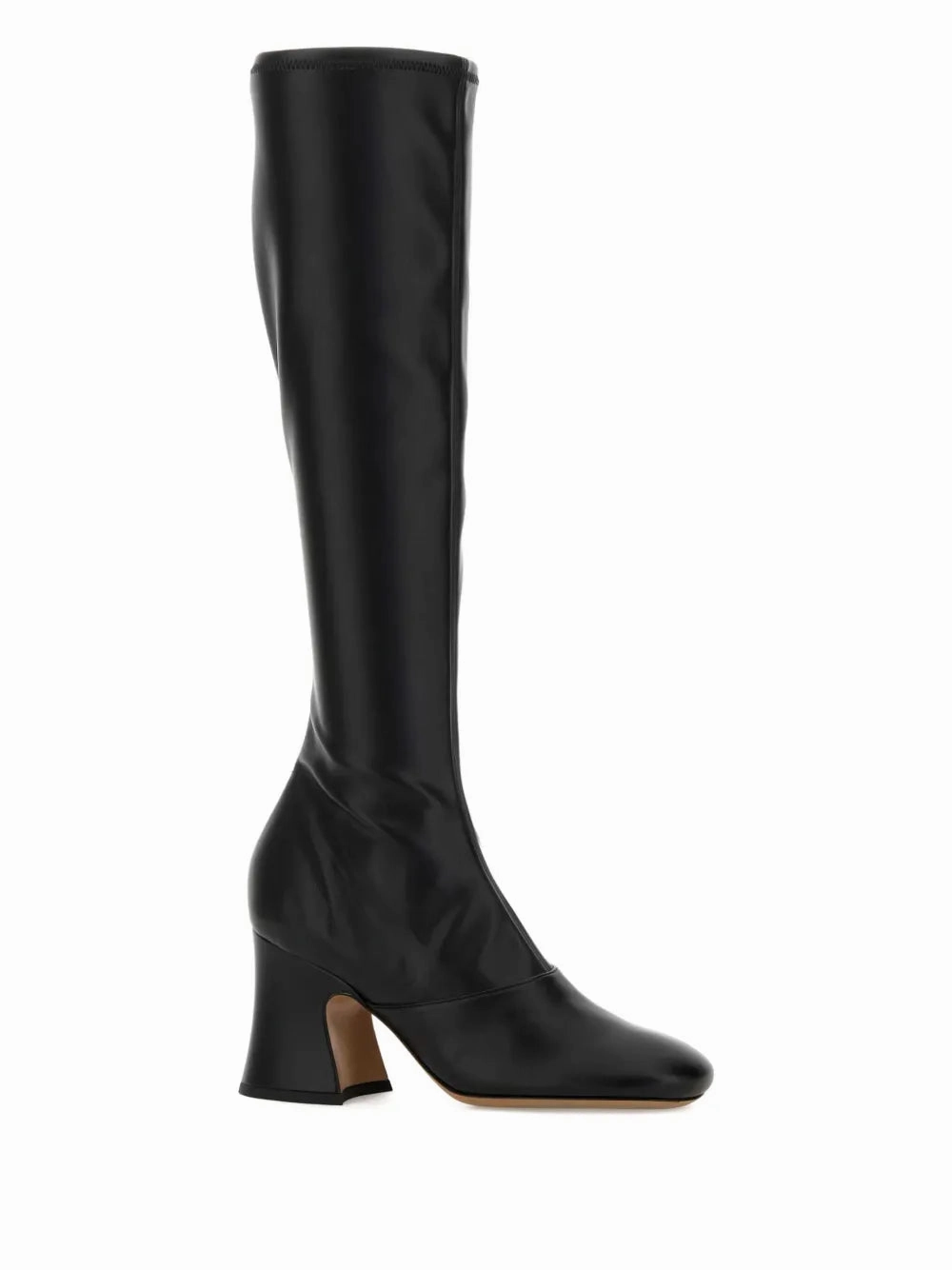 Suade Boots Janis Heeled Boots in Black