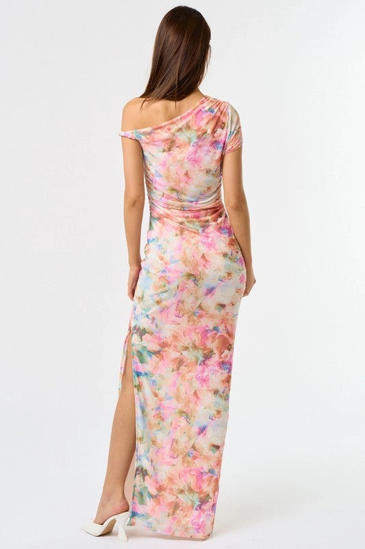 Perfect Muse Off The Shoulder Maxi Dress Gathered Halterneck Maxi Dress