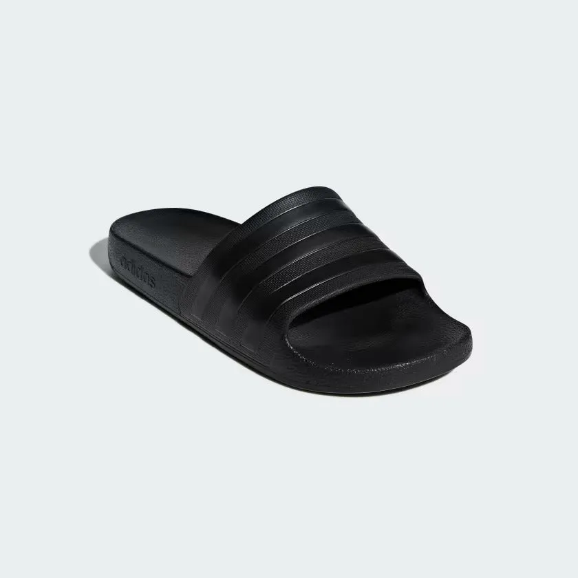 Freedom Moses Sandals Men's Adidas Adilette Aqua Slides - Black/Black