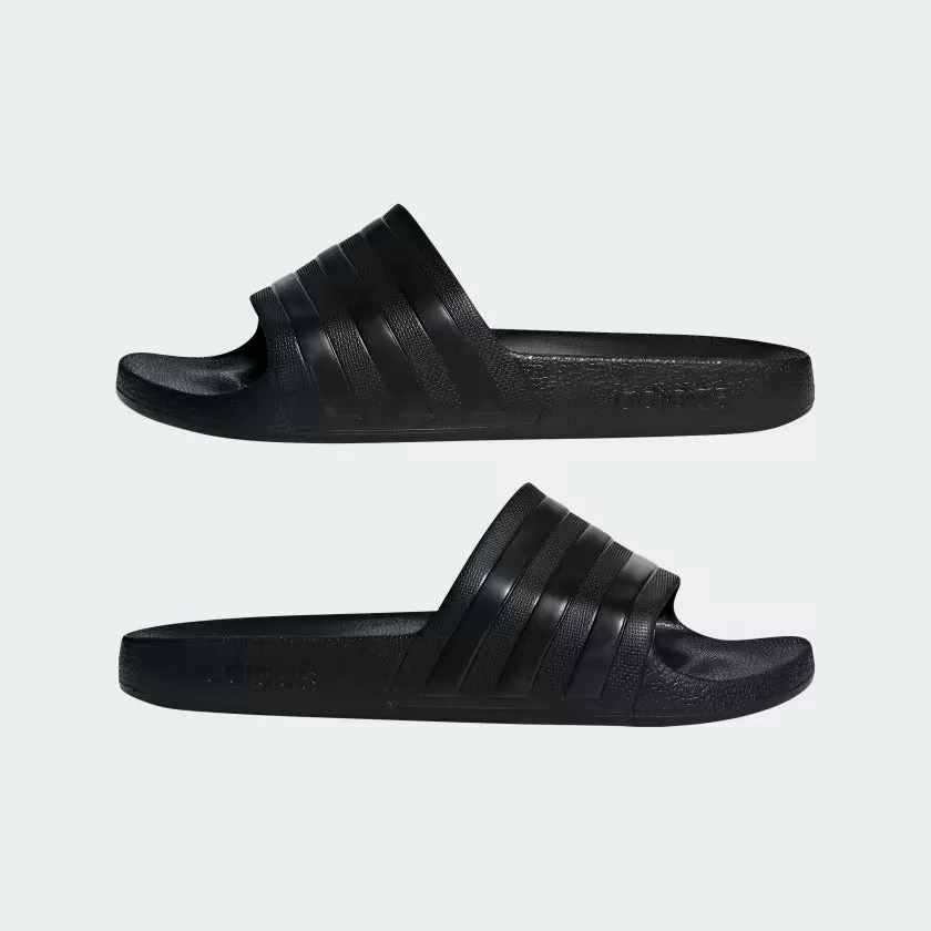Sandals All Inclusive Jamaica Men's Adidas Adilette Aqua Slides - Black/Black