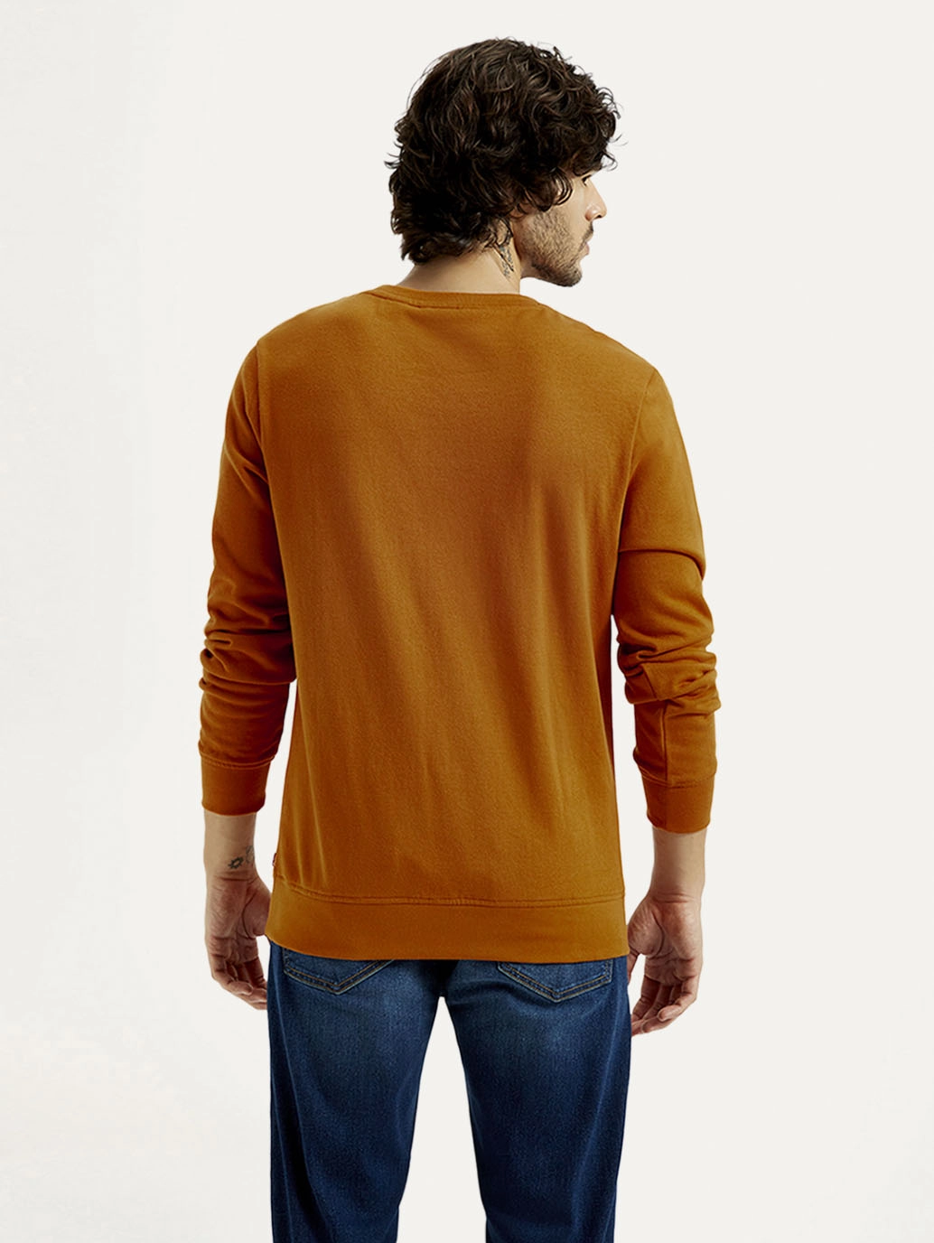 Best Websites To Buy Sweatshirts Men's Printed Round Neck Sweatshirt