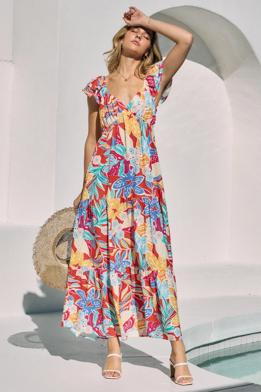 Santorini Red Maxi Dress Black Maxi Dress To A Wedding