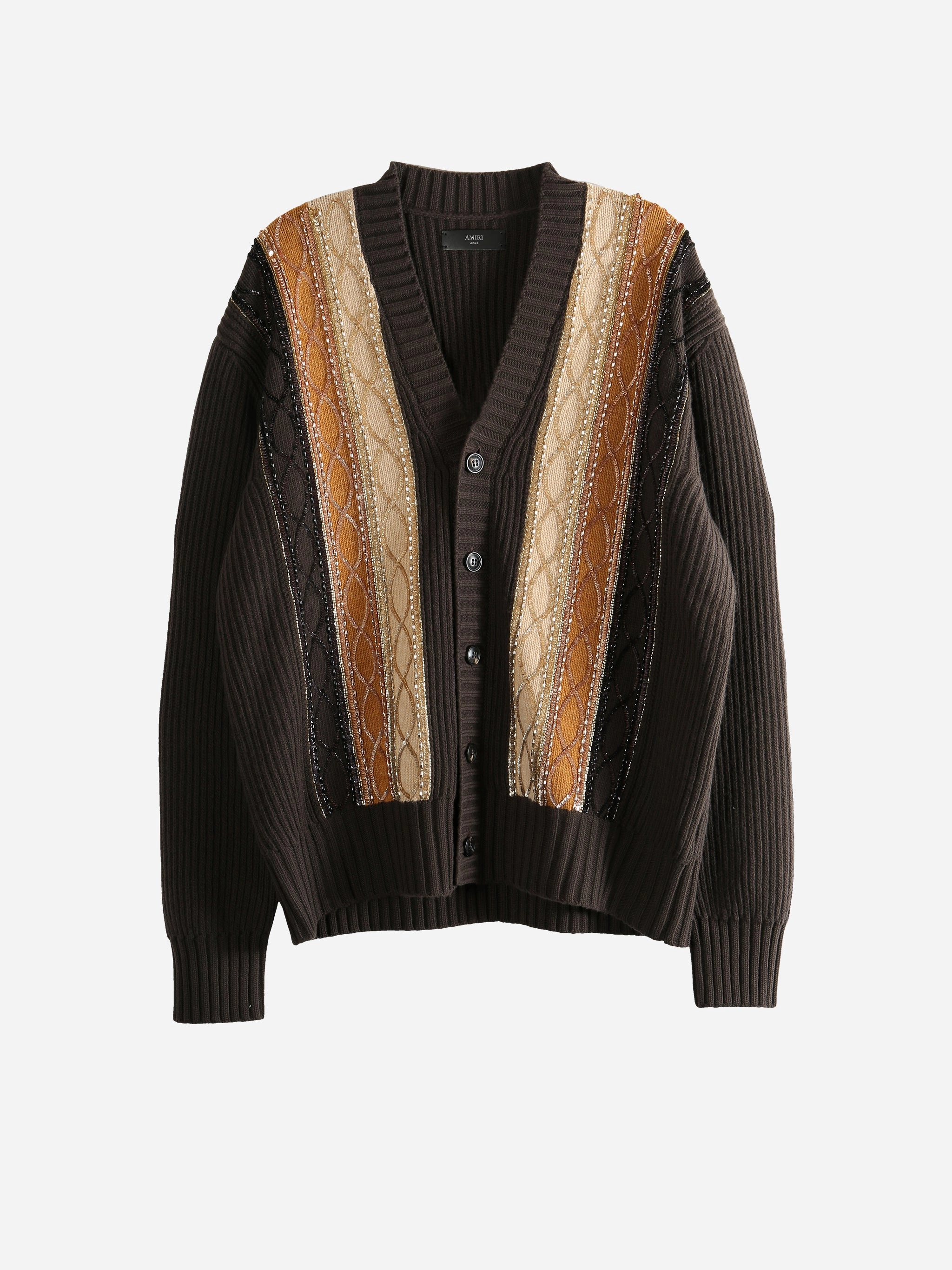 Cecilie Bahnsen Knitwear AMIRI - Men Embellished Striped Cardigan