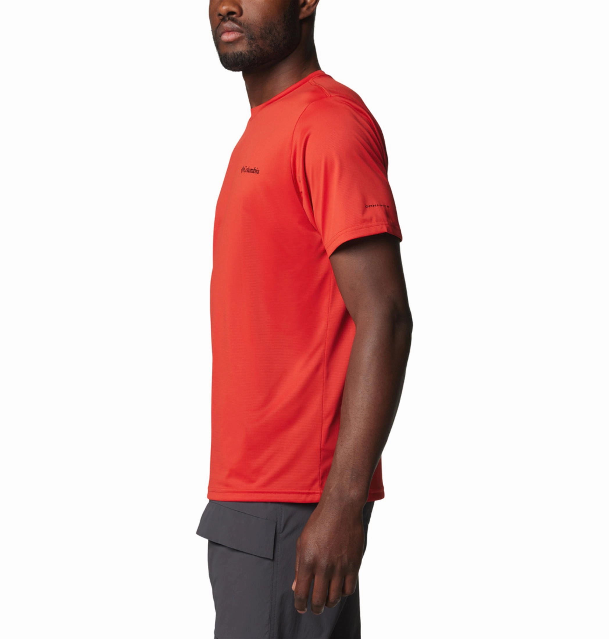 United States Of Indiana T Shirts Columbia Men Red Columbia Hike Crew