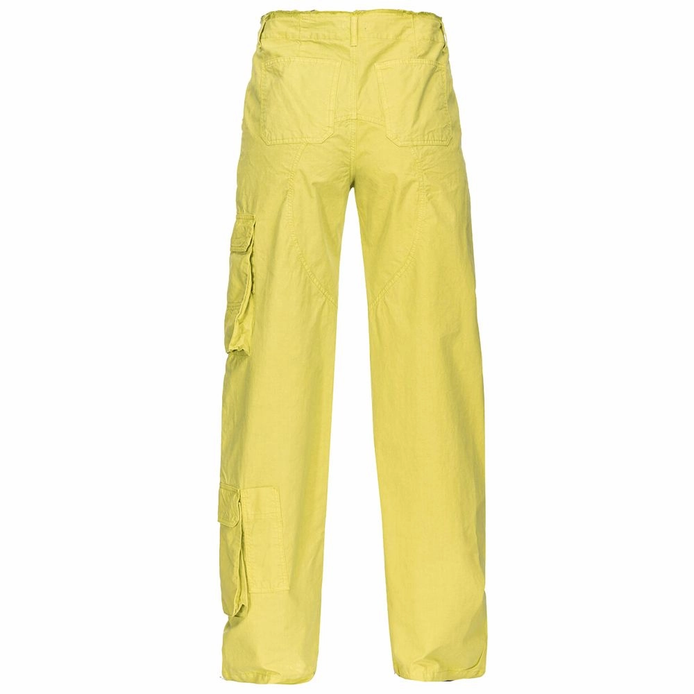 PINKO Green Cotton Women Cargo Pant Hudson Rosie Cargo Pants
