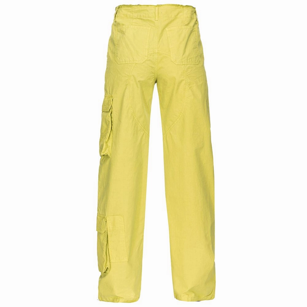 PINKO Green Cotton Women Cargo Pant Tomboy Cargo Pants Baggy
