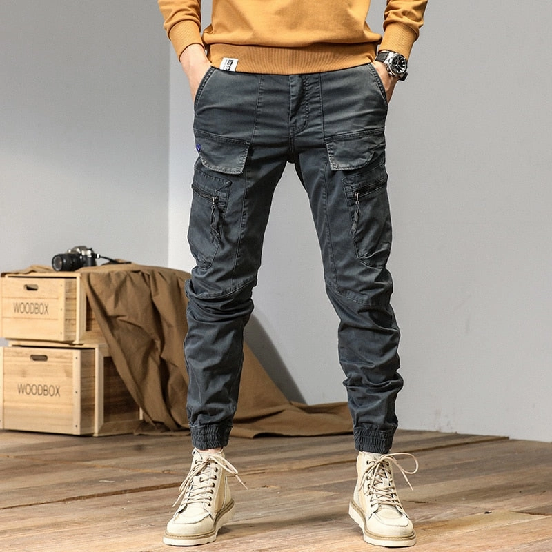 Nigel Cabourn Cargo Pants West Louis Multi-Pocket Tactical Cargo Joggers