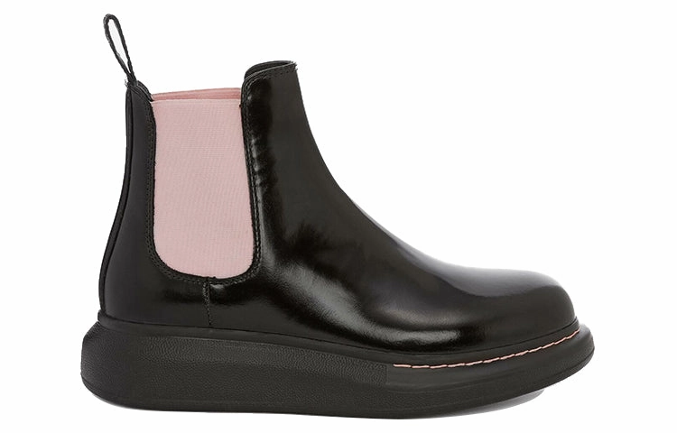 Chelsea Boot Pegged Jeans (WMNS) Alexander McQueen Hybrid Chelsea Boot 'Black Sugar Pink' 586398WHX521123 #