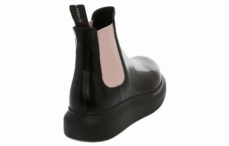 Floris Van Bommel Chelsea Boots (WMNS) Alexander McQueen Hybrid Chelsea Boot 'Black Sugar Pink' 586398WHX521123 #
